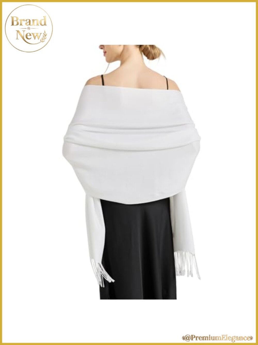 Soft Silky Pashmina Shawl Wrap 70% Pashmina 30% Silk Wedding Evening Scarf